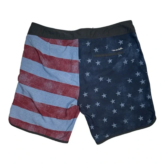 Travis Mathew American Flag Swim Trunks - Picture 3 of 9